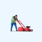 Preiser 28278 - H0 - Rasenmähers anwerfen